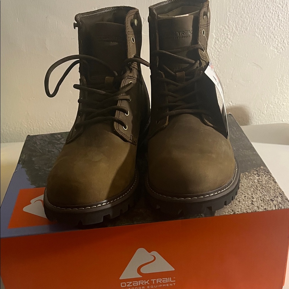 Ozark Trail Men's Dark Brown Outdoor Boots